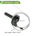 thumbnail image 4 of Empuñadura del Acelerador de 22mm Unique Bargains 1 Tornillo de Ajuste Negro M10 Cable de Acelerador Blanco de 120cm Aleación de Aluminio para Motocicleta para KLX CR para CRF EXC XR TTR CB SSR, 4 of 6