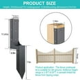 thumbnail image 2 of 4X4 Inch Wooden Leaning Mailboxs Heavy Duty Steel Fence Post Anchor Ground Spike 1Pc, 2 of 7