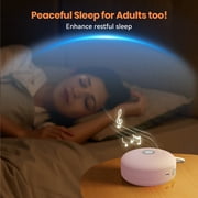 Dreamegg White Noise Sound Machine Portable for Baby Adult Sleep 21 Soothing Sound Therapy for Home Travel, Pink