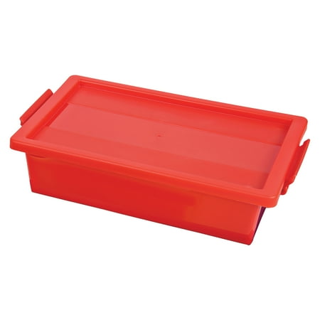 Deflecto 39513RED Little Artist 2.5-Qt. Antimicrobial Kids Storage Tote (Red)