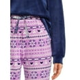 thumbnail image 4 of Muk Luks Women's Velour Top and Joggers, 2-Piece Pajama Set, 4 of 5