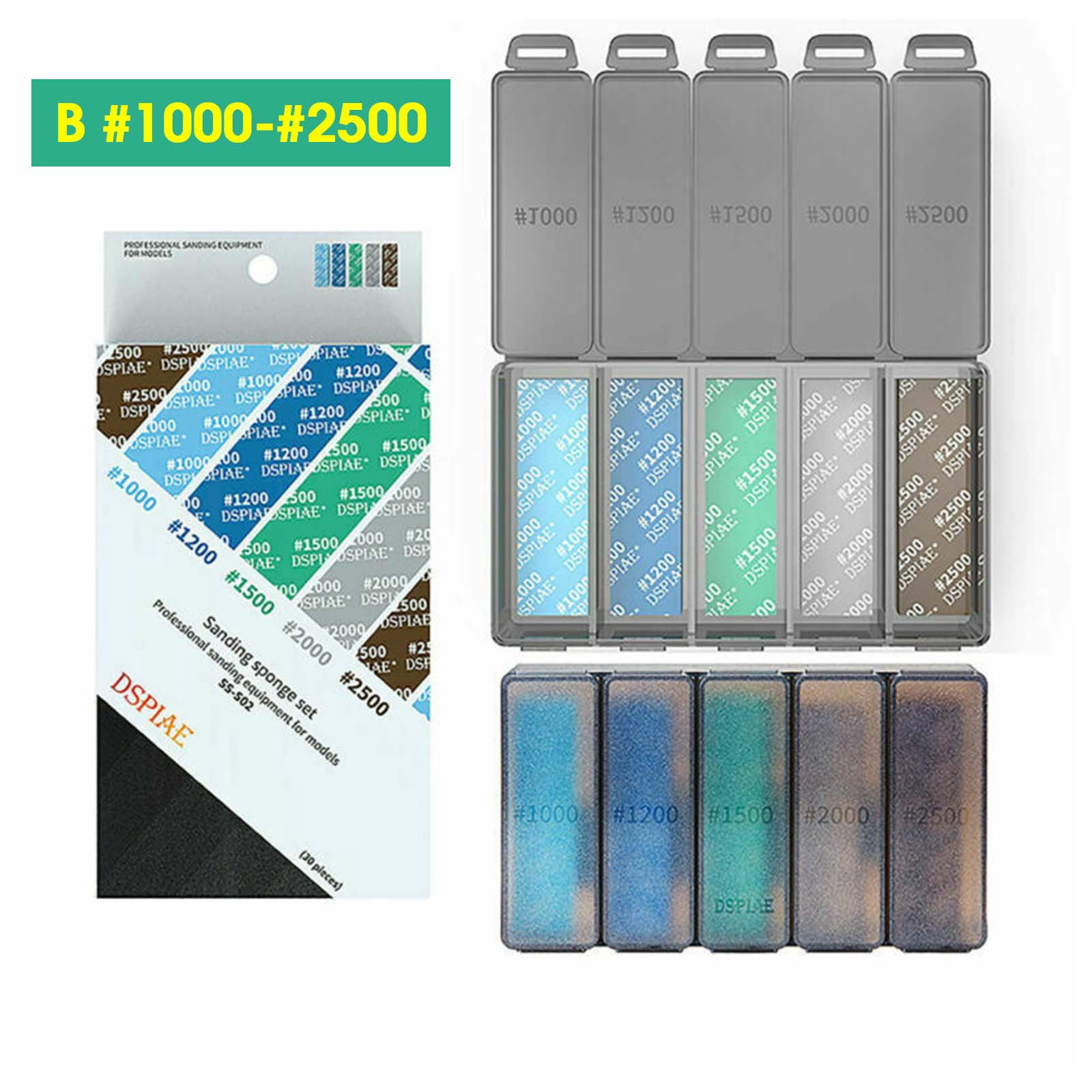 Gymark Sanding Sponge Set For Dspiae Gundam GK Military Model Sandpaper
