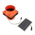 thumbnail image 1 of Solar Vent Fan,  Monocrystalline Silicon Solar Powered Exhaust Fan with Baffle for Round Ducts, 1 of 7