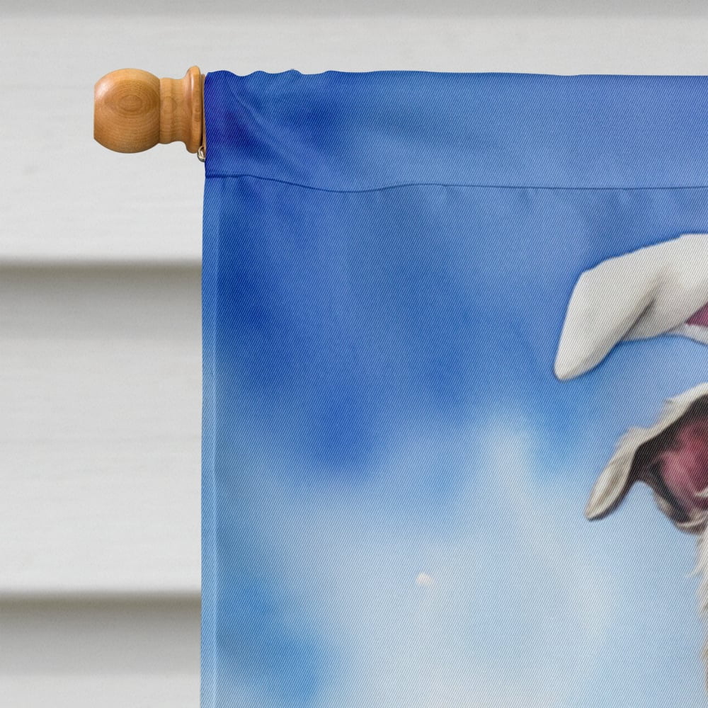 Irish Wolfhound Easter Egg Hunt House Flag 28 in x 40 in