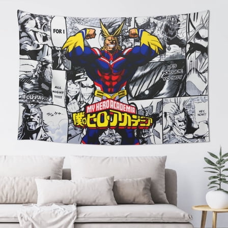 My Hero Academia All Might Tapestry Wall Hanging Home Decoration Wall Blanket Dormitory Living Room Bedroom Backdrop Poster( 60x40inch)