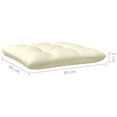 thumbnail image 5 of vidaXL 2-Seater Patio Sofa with Cream Cushions Solid Pinewood, 5 of 11