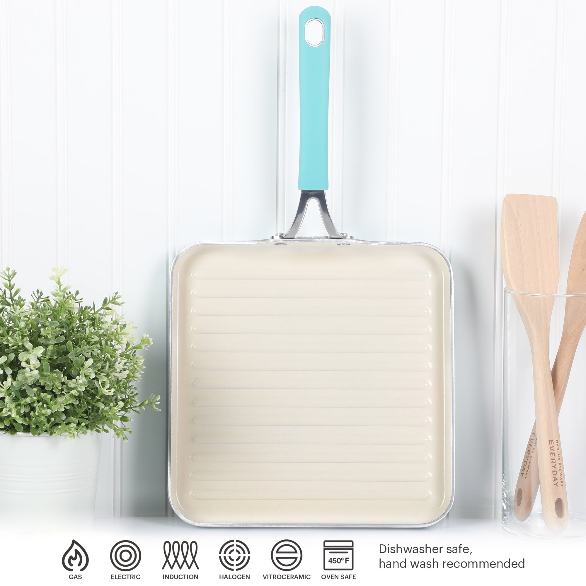 Martha Stewart GRIDDLE TEAL