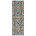 thumbnail image 2 of SAFAVIEH Aspen Ethelbert Geometric Wool Runner Rug, Blue/Gold, 2'3" x 9', 2 of 4