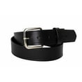 thumbnail image 2 of Boston Leather 1-1/2" Off-Duty Belt Plain Black, w/ Silver Buckle, Size 40, 2 of 2