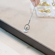 Ook Hanging Wire, 9 ft, 50 lbs, Satinless Steel, Plastic Coated, Silver