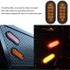 thumbnail image 3 of 2Pcs 10 LED Oval Side Marker Lights 6" Waterproof IP67 Surface Mount Truck Trailer Amber Side Marker Lights, 3 of 4