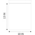 thumbnail image 2 of 10" X 13" (100 Bags) 2 Mil Clear Reclosable Zip Plastic Poly Bags with Resealable Lock Seal Zipper, 2 of 7