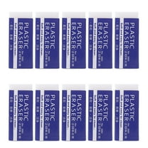 YiJuHui 10pcs White Erasers Bulk Large Rubber Block Pencil Erasers for Drawing, Home, Office, Art and More L