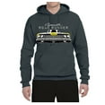 thumbnail image 2 of 1969 Plymouth Road Runner Hot Rod Racing | Mens Cars and Trucks Hooded Sweatshirt Graphic Hoodie, Charcoal, Small, 2 of 4