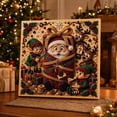 thumbnail image 4 of Christmas Pearl Art Kit Santa Diamond Art DIY Kit with Crystal Pearl Beads for Adults Fall Home Decor Wall Art Gift for Christmas Craft Lovers Mom Friends,D, 4 of 6