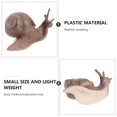 thumbnail image 4 of 1 Pce Simulation d'Artisanat d'Escargot Décoration d'Escargot Solide Fourniture Microlandschaft (Café), 4 of 5