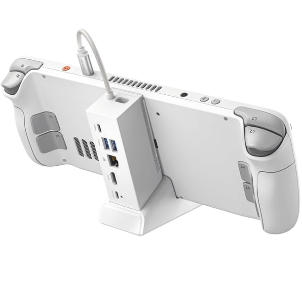 Estación de acoplamiento JSAUX ROG Ally X 6 en 1 con HDMI 4K @120Hz White