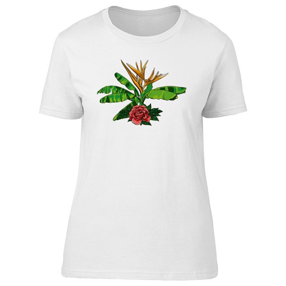 Tropical Flowers Cute Bouquet Tee Women's -Image by Shutterstock