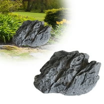 Realistic Rock Covers for Outdoor Landscaping, Lightweight Artificial Decorative Rocks Made of Durable PU Foam, for Yard Garden Decor and Well Cover Concealment