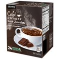 thumbnail image 5 of Cafe Escapes 6802CT Dark Chocolate Hot Cocoa K-Cups, 24/box, 4 Box/carton, 5 of 6