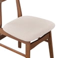 thumbnail image 7 of New Classic Furniture Morocco Wood Dining Chair in Natural (Set of 2), 7 of 7