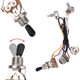 thumbnail image 5 of Arnés de cableado para bajos, 2 volúmenes 1 tono, 500 K, interruptor de 3 vías, kit precableado para piezas de guitarra eléctrica y bajo jazz Unbranded TJB01450, 5 of 6