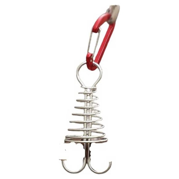 Wosthever Clavija de cubierta exterior de acero inoxidable, reemplazo de cabeza redonda desmontable antioxidante portátil, hebilla D, barbacoa, carpas