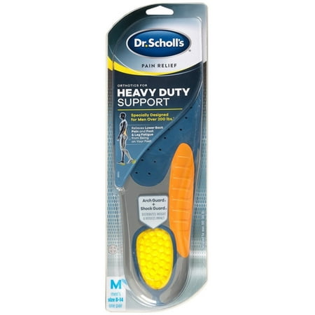 Dr. Scholl's Heavy Duty Support Pain Relief Orthotics, Size 8-14 1 ea (Pack of 2)