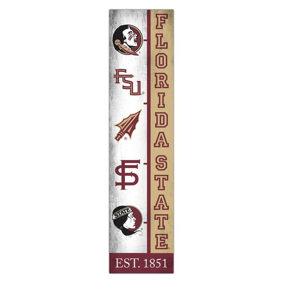 Florida State Seminoles 6" x 24" Progression Wood Sign