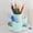 Green-GN, variant on MMJ Rotating Pen Holder 7 Compartment 360 Degree Desk Organizer Pencil Cup Office 4.52x4.52x4.52in