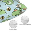 thumbnail image 5 of Kll Cute Floral Frog Pillow Covers Envelope Closure,Super Soft And Cozy Fuzzy Fleece Pillow Case Cover 20"X30", 5 of 8