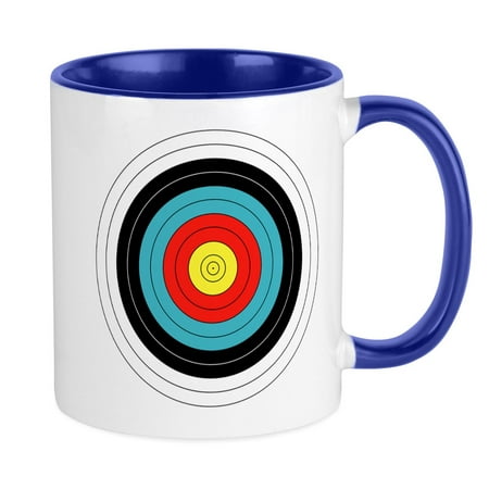 

CafePress - Archery Bullseye Mugs - Ceramic Coffee Tea Novelty Mug Cup 11 oz