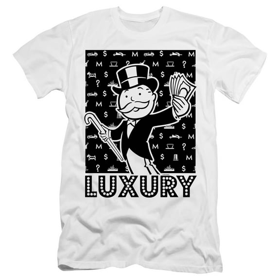 Monopoly Luxury HBO S/S Adult 30/1 T-Shirt White