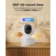 thumbnail image 3 of Cámara de seguridad ZOSI C518 de 4 MP para interiores con movimiento horizontal e inclinable Smart Home, 3 of 9