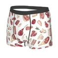thumbnail image 2 of Daiia Different Meat Men's Underwear Boxer Briefs, Cotton Stretch Moisture-Wicking Underwear-XX-Large, 2 of 9