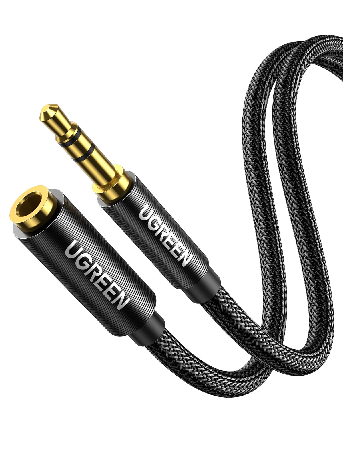 UGREEN Headphone Extension Cable, Nylon Braided Male to Female 3.5mm