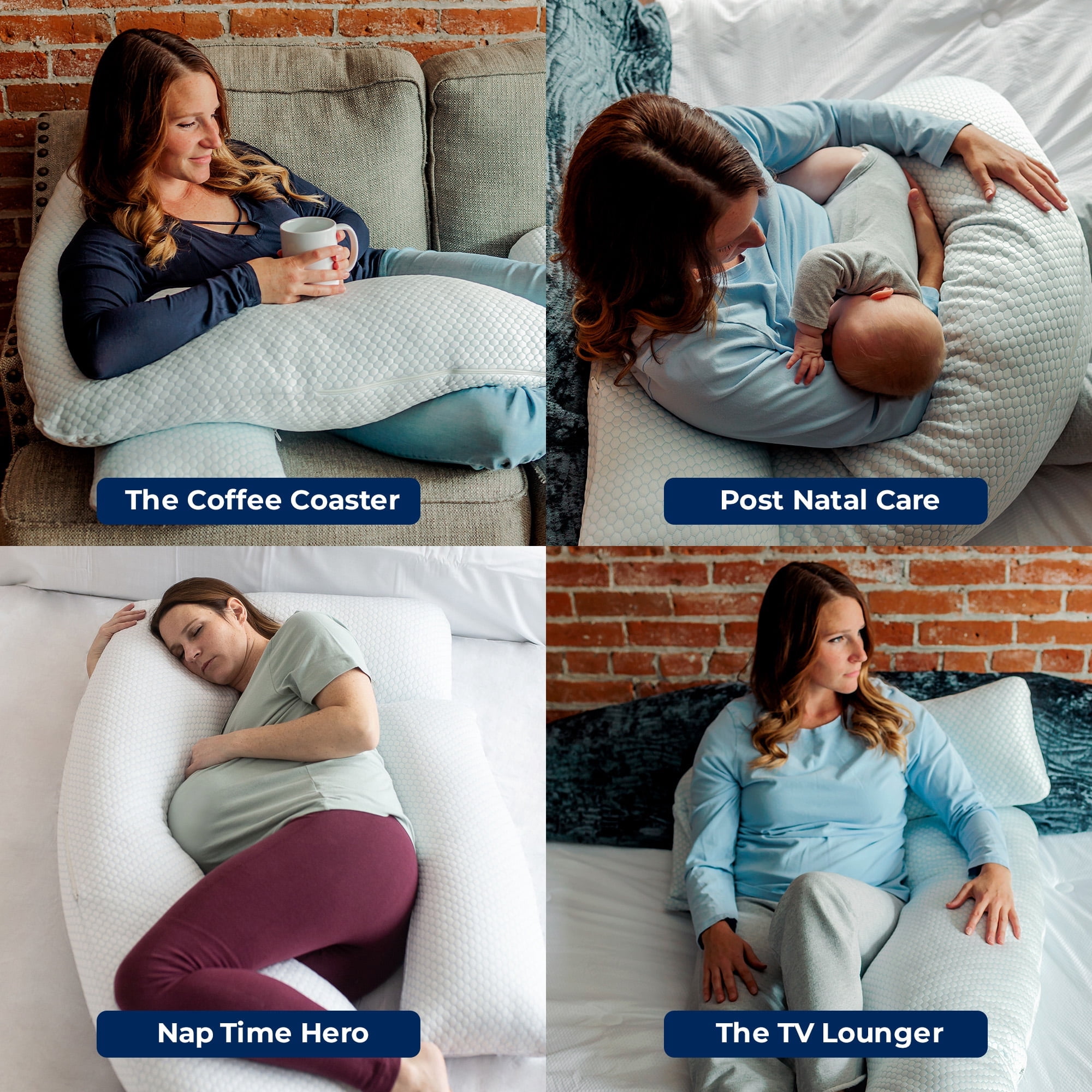 Pregnancy Pillows for Sleeping With Alternate Cover, Cooling For Pregnant Women to Sleep, Gel Memory Foam Side Sleeper Body Pillow, Maternity Pillow