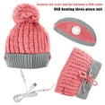 thumbnail image 6 of Dyfzdhu Women USB Heating Warm Knitting Heating Hat Scarf Suit Pink, 6 of 8