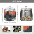 thumbnail image 2 of Yayeee Ashtray with Lid for Cigarette Smokeless Stainless Steel Home Ash Holder, Mountains at Dawn, 2 of 7