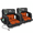 25" Wide Heated & Padded, variant on ABORON 21" Wide Heated Stadium Seats with Back Support, Portable Reclining Bleacher Seat with Shoulder Straps for Sporting Events (No Power Bank)