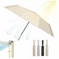 thumbnail image 4 of Decodeary UV-Resistant Wind-Resistant Umbrella With Fan For Outdoor Waterproof Umbrellas cream-coloured, 4 of 6
