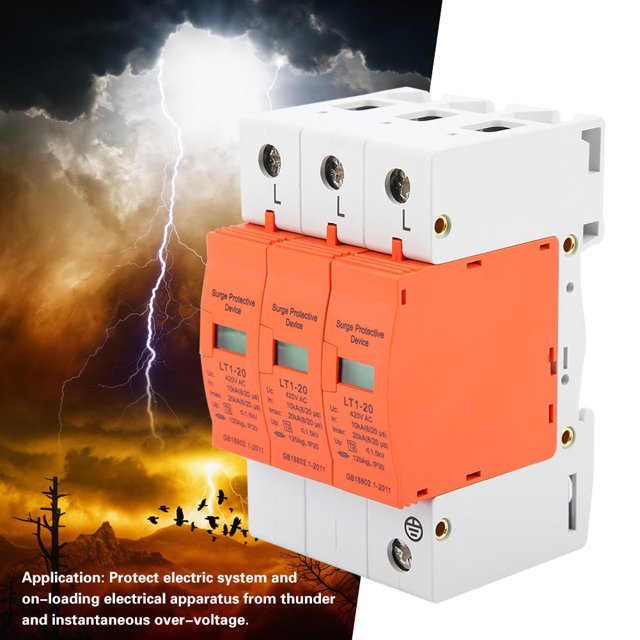 Fire Proof Arrester Device, House Surge Protector, Stable PC Flame Retardant Material Home Appliances For Home