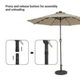 thumbnail image 5 of ACEGOSES 9ft LED Patio Umbrella Outdoor Shade Aluminum Pole Table Umbrella for Garden, Deck and Pool,Taupe, 5 of 8