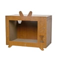 thumbnail image 1 of Rascador para gatos en forma de TV, casa, tamaño respetuoso con el medio ambiente, 44x24x34cm, suministros para mascotas, Protector de muebles SM SunniMix Almohadillas para rascar gatos, 1 of 8