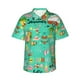 thumbnail image 1 of Balery Hello Summer Camisas hawaianas de manga corta para hombre, camisas playeras de corte holgado, camisas de vacaciones con botones,3X-Large, 1 of 7