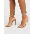 thumbnail image 6 of Steve Madden Womens Uplift Patent Square Toe Heel Sandals, 6 of 6