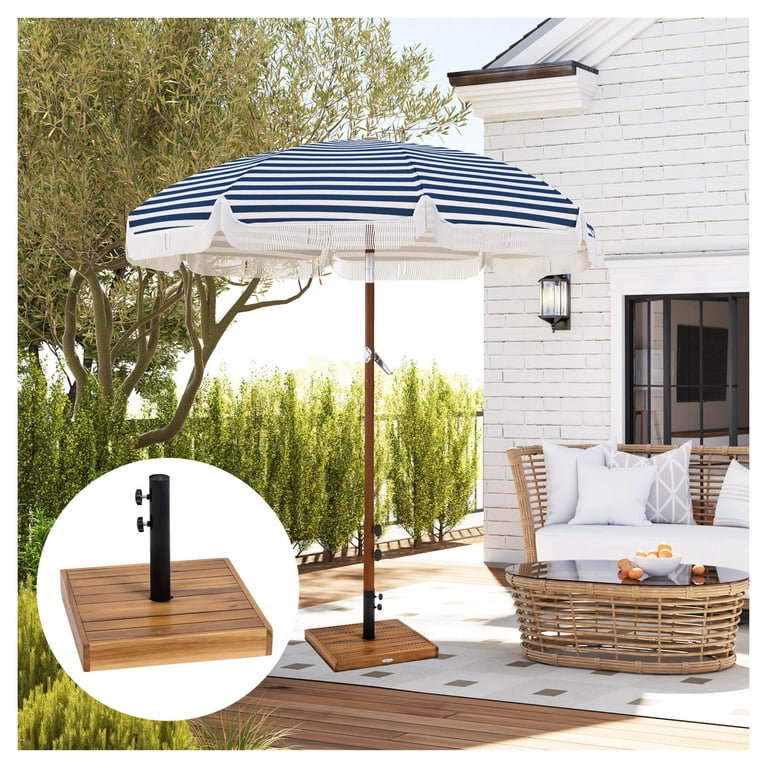 concrete base for patio umbrella Patio Umbrella Base 42lbs - Heavy Duty Concrete Stand for 1.25/1.5