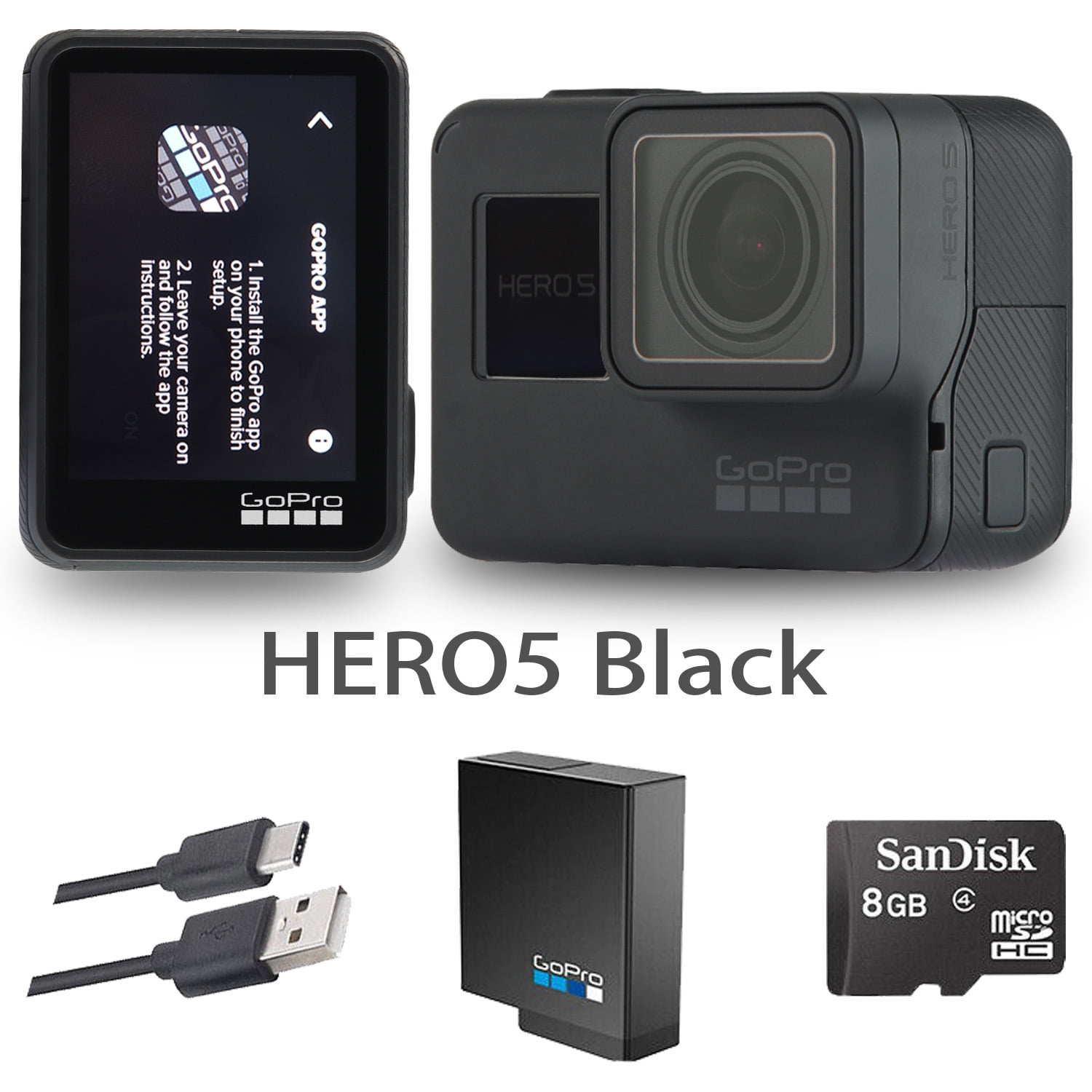 Snake Typical hard working Restored GoPro HERO 5 Black Edition Waterproof Sport Action Camera with  Touch Screen 4K Ultra HD Video 12MP Photos - Refurbished - Walmart.com