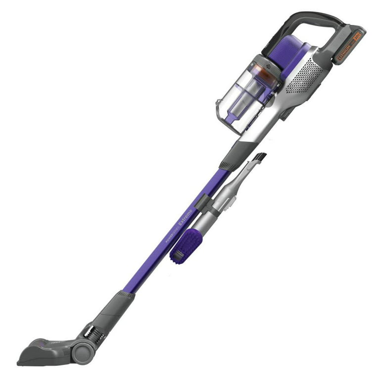 BLACK+DECKER Powerseries Extreme Cordless Stick Vacuum Cleaner for Pets,  Purple 885911646710,  in 2023