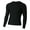 BLACK, variant on A4 Youth Long Sleeve Compression Crew For Youth Male in Black | NB3133